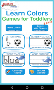 اسکرین شات برنامه Learn Colors Game for Kids & Toddlers 1