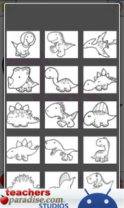 اسکرین شات بازی Dinosaurs Coloring Book 4