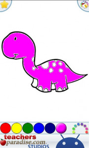 اسکرین شات بازی Dinosaurs Coloring Book 3