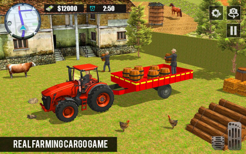 اسکرین شات برنامه Tractor Trolley Farming Games 5