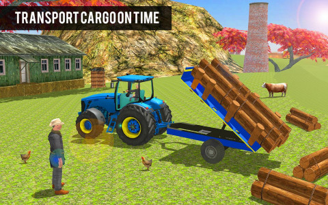 اسکرین شات برنامه Tractor Trolley Farming Games 3