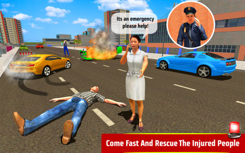 اسکرین شات بازی Police Ambulance Rescue Driver 1