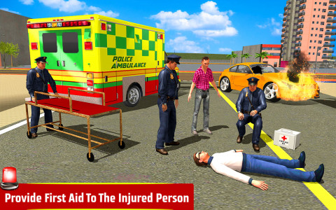اسکرین شات بازی Police Ambulance Rescue Driver 3