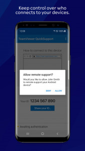اسکرین شات برنامه TeamViewer QuickSupport 4