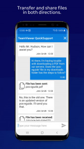 اسکرین شات برنامه TeamViewer QuickSupport 6