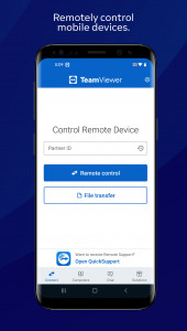 اسکرین شات برنامه TeamViewer Remote Control 3