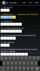 اسکرین شات 4 بازی Crossword Lite