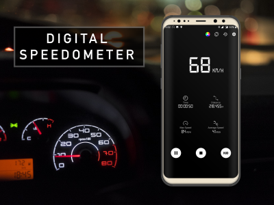 اسکرین شات برنامه Speedometer GPS Speed Tracker 1