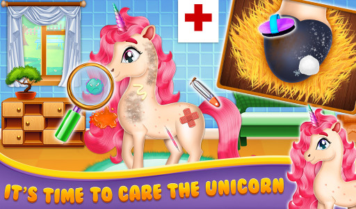 اسکرین شات بازی Little Unicorn Care and Makeup - Baby Pony Caring 1