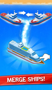اسکرین شات بازی Merge Ship - Idle Tycoon Game 1