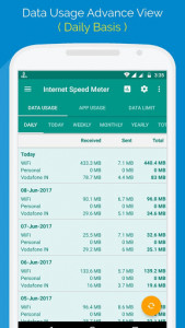 اسکرین شات برنامه Internet Speed Meter 4