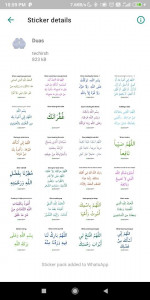اسکرین شات برنامه Animated Islamic Stickers 2024 6
