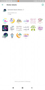 اسکرین شات برنامه Animated Islamic Stickers 2024 1