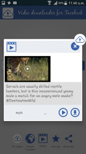 اسکرین شات برنامه Video downloader For Facebook 3