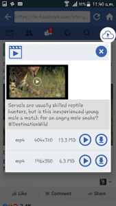 اسکرین شات برنامه Video downloader For Facebook 4