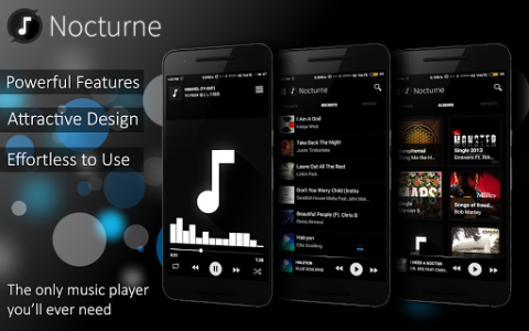 اسکرین شات برنامه Nocturne Music Player 1