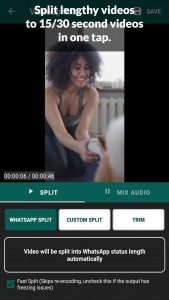 اسکرین شات برنامه Video Splitter for WhatsApp 2