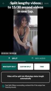 اسکرین شات 2 برنامه Video Splitter for WhatsApp