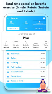 اسکرین شات 5 برنامه Breathe: Stress Relief Meditat