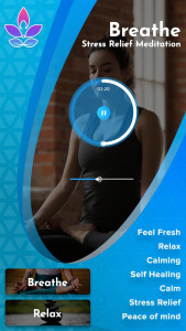 اسکرین شات 1 برنامه Breathe: Stress Relief Meditat