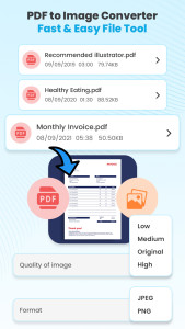اسکرین شات 2 برنامه PDF2IMG: PDF Converter & Tools