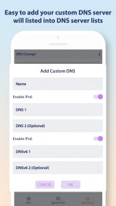 اسکرین شات 5 برنامه Change DNS Server, Browse Fast