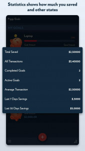 اسکرین شات 8 برنامه Piggy Bank: Savings Goal
