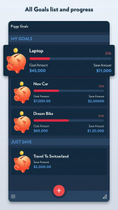 اسکرین شات 2 برنامه Piggy Bank: Savings Goal