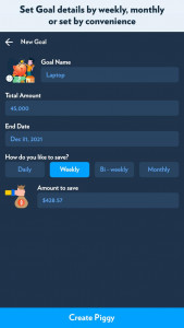 اسکرین شات 4 برنامه Piggy Bank: Savings Goal