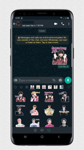 اسکرین شات برنامه BTS Sticker WAStickerApp KPOP Idol for Whatsapp 6