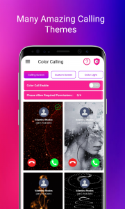 اسکرین شات برنامه Color Call Screen- Phone Theme 8