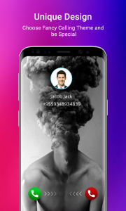 اسکرین شات برنامه Color Call Screen- Phone Theme 1