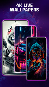اسکرین شات 2 برنامه Live Wallpapers HD 4K