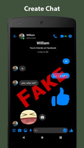 اسکرین شات برنامه Fake Chat Conversation - prank 4