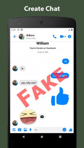 اسکرین شات برنامه Fake Chat Conversation - prank 3