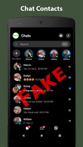 اسکرین شات برنامه Fake Chat Conversation - prank 2