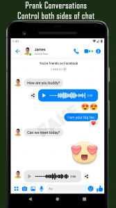 اسکرین شات 3 برنامه Fake Chat Conversation - prank