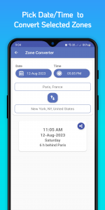 اسکرین شات 3 برنامه World Clock Time Zones Widget