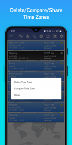 اسکرین شات 8 برنامه World Clock Time Zones Widget