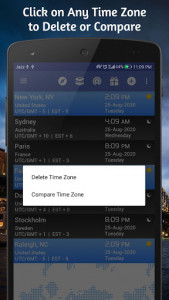 اسکرین شات برنامه Time Zone Converter - World Time Zones Clock 4