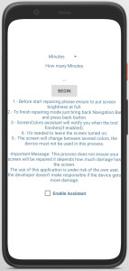 اسکرین شات 3 برنامه Screen Colors(Burn-in Tool)