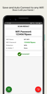 اسکرین شات برنامه WiFi QrCode Password scanner 4