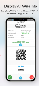 اسکرین شات برنامه WiFi QrCode Password scanner 3