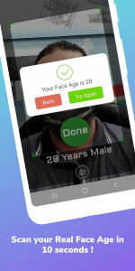 اسکرین شات 1 برنامه AI Camera: Face age scanner