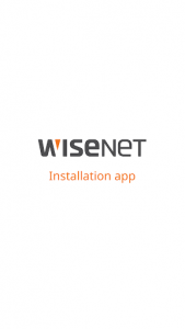 اسکرین شات برنامه Wisenet Installation 1