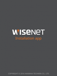 اسکرین شات برنامه Wisenet Installation 6