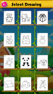اسکرین شات برنامه Little Teddy Bear Colouring Book Game 2
