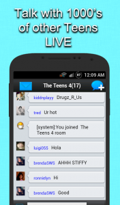 اسکرین شات برنامه Teen Chat 3