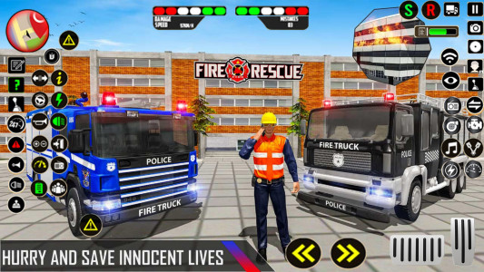 اسکرین شات بازی Police Ambulance Fire Truck 3