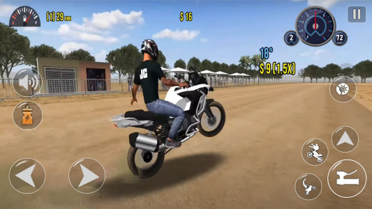 اسکرین شات 4 بازی Moto Wheelie 3D - Bike Games